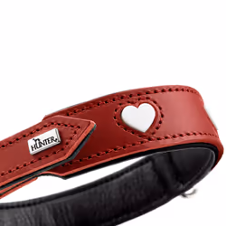 Hunter 69900 collare per cani e gatti Rosso, Bianco Pelle XS Cane Collare standard - Vista aggiuntiva 4