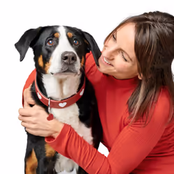 Hunter 69906 collare per cani e gatti Rosso, Bianco Pelle M-L Cane Collare standard - Vista aggiuntiva 7
