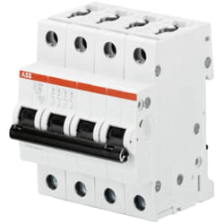 ABB - S204 C40 Interruttore Automatico 6Ka 4P, White