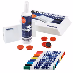 Franken Starter Sets 04, Set di accessori, 170 mm, 237 mm, 100 mm, 917 g, Spray per la pulizia della lavagna bianca, Carta as ...