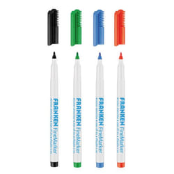 Franken FineMarker evidenziatore 4 pz Punta sottile Nero, Blu, Verde, Rosso