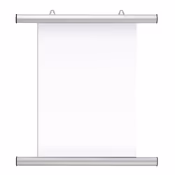 Franken BS1003, Alluminio, Argento, Opaco, Parete, Rettangolare, Ritratto