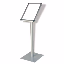 Franken BS0904, Stand informativo, A4, Alluminio, Argento, Verticale, 125 mm