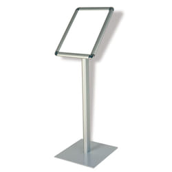 Franken BS0904 stand informativo e supporto per brochure A4 Alluminio Argento