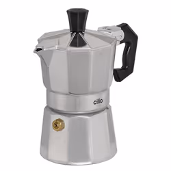Cilio 320725, Moka, Grigio, Alluminio, 1 tazze, 65 mm, 65 mm