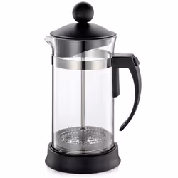 Cilio 345926, 0,35 L, Vetro, Acciaio inox, Nero, Trasparente, 175 mm, 8 cm, 196 g