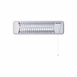 STIEBEL ELTRON IW 120, Riscaldatore di ambienti elettrico al quarzo, Vetro di quarzo, IPX4, Interno e esterno, Argento, Metal ...