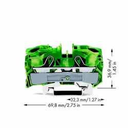 Wago 2016-1207 morsettiera Verde, Giallo - Vista aggiuntiva 2