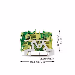 Wago 2002-1207 morsettiera Verde, Giallo - Vista aggiuntiva 2