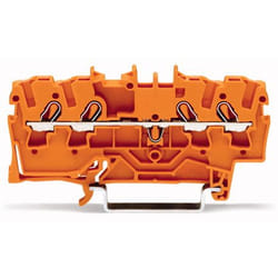 Wago 2002-1402 morsettiera 4P Arancione