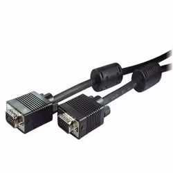 S/CONN 1.8m S-VGA, 1,8 m, VGA (D-Sub), VGA (D-Sub), Maschio, Maschio, Nero