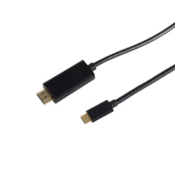 S/CONN 10-57045 cavo e adattatore video 3 m HDMI tipo A (Standard) USB tipo-C Nero