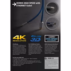 S/CONN 77470-0,5 cavo HDMI 0,5 m HDMI tipo A (Standard) Nero