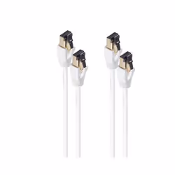 shiverpeaks BS08-41016-2, 0,5 m, Cat8.1, F/FTP (FFTP), RJ-45, RJ-45, Bianco