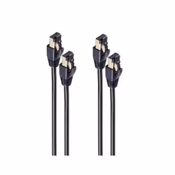 shiverpeaks BS08-41025-2, 1 m, Cat8.1, F/FTP (FFTP), RJ-45, RJ-45, Nero