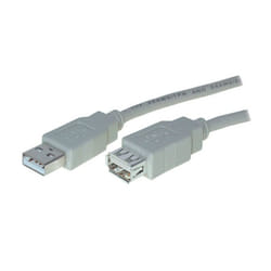 S/CONN USB 2.0 3m cavo USB USB A Grigio