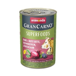 animonda GranCarno 82436 cibo umido per cani Manzo, Barbabietola, Dente di leone Adulto 400 g