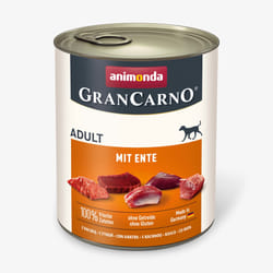 animonda GranCarno 82804 cibo umido per cani Anatra Adulto 800 g