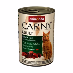 animonda Carny 4017721837163, Adulto, Manzo, Carne di cervo, 400 g