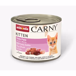 animonda Carny 83962, Gattino, Tutte le razze, Manzo, Pollo, 200 g, Senza cereali, Non contiene soia