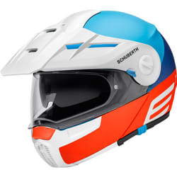 Schuberth E1 Cut Casco, bianco-blu-arancione, dimensione XS per uomo