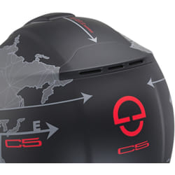 Schuberth C5 Globe Casco, nero-grigio, dimensione 3XL per uomo