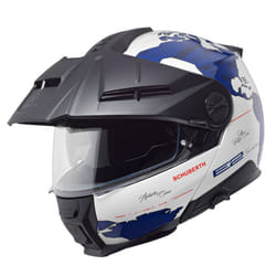 Schuberth E2 Atlas Casco, bianco-blu, dimensione L per uomo