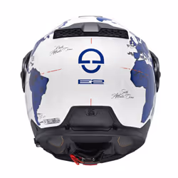 Schuberth E2 Atlas Casco, bianco-blu, dimensione L per uomo - Vista aggiuntiva 4