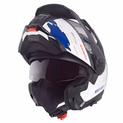 Schuberth E2 Atlas Casco, bianco-blu, dimensione 2XL per uomo
