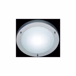 CONDUS PLAF.BAGNO TONDA ACCIAIO+VE D.32