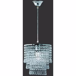 Lampada a sospensione Da Interno grado di protezione IP 20. Dimensioni: H 160 e D.25cm Colore struttura cromo materiale strut ...
