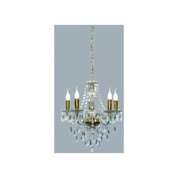 Trio - Lampadario pendente trasparente ed oro lüster R1107-03