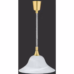 Lampada a sospensione Da Interno grado di protezione IP 20. Dimensioni: H 160 D.39cm Colore struttura ottone materiale strutt ...