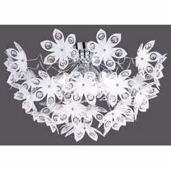 Plafoniera "Blowball", originale ed ariosa, con fiori in acrilico alle estremità. Dimensioni prodotto :Altezza 30 cmDiametro ...