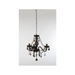 Trio Lighting - Lampadario classico 3 luci nero luster R11073002