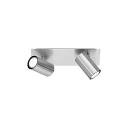 Trio - Faretti Soffitto Barra 2 Spot 3W GU10 Cilindro Acciaio Marley gd