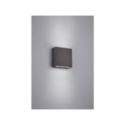 Applique thames 2 led quadrata antracite 229360242