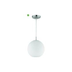 Reality Leuchten - Sospensione da interno Trio Lighting moon à 25 cm in vetro bianca 1 x e27