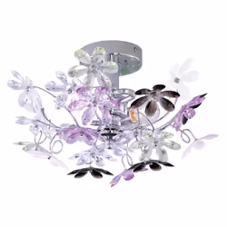 Applique "Flower", briosa e moderna, con fiori in acrilico multicolor. Dimensioni prodotto :Altezza 22 cmDiametro 38 cm Carat ...