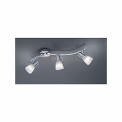 LEVISTO BARRA LED 3 Faretti e portafarettiS ORIENT. ACCIAIO+VT.ALAB. L.55