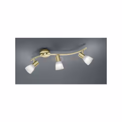 LEVISTO BARRA LED 3 Faretti e portafarettiS ORIENT. OTTONE+VT.ALAB. L.55