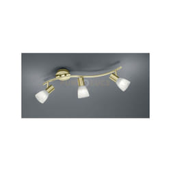 Faretto levisto 871010308 ottone e vetro alabastro L.55