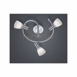 LEVISTO GIRANDOLA LED 3 Faretti e portafarettiS ORIENT. ACCIAIO+VT.ALAB. D.30