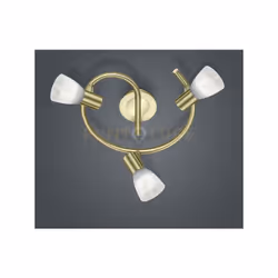 LEVISTO GIRANDOLA LED 3 Faretti e portafarettiS ORIENT. OTTONE+VT.ALAB. D.30