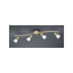 LEVISTO BARRA LED 4 Faretti e portafarettiS ORIENT. OTTONE+VT.ALAB. L.88