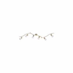 LEVISTO Faretto GD Trio Levisto di GD Trio, barra led 6 spots orientabili ottone e vetro alabastro l.180 Caratteristiche: Gru ...