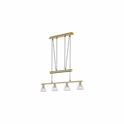 LEVISTO Sospensione GD Trio Levisto di GD Trio, sospensionec/bilancere led 4 vetri metallo ottone l.80,5 Caratteristiche: Gru ...