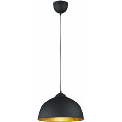 Ciondolo lampada fabbrica Lampada a sospensione illuminazione metallo nero luci Reality R30121002