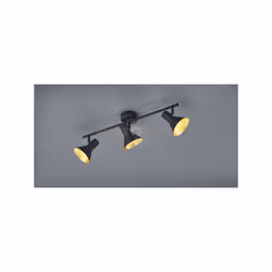 NINA BARRA 3 Faretti e portafarettiS ATTACCO E14 DIFFUSORI METALLO NERO + ORO