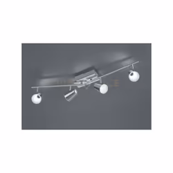 NARCOS BARRA 4 Faretti e portafarettiS LED ACCIAIO CON DIFF. CONICO FORO L. 81,5
